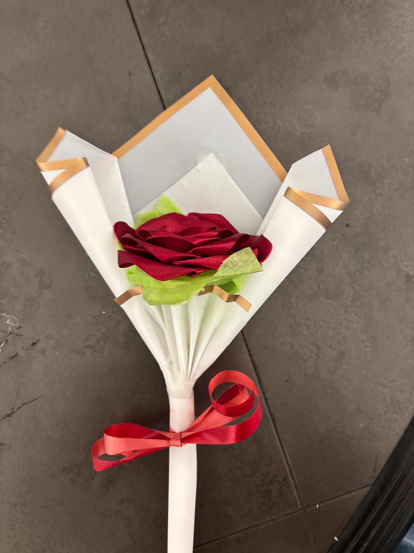 Ribbon Rose - Red